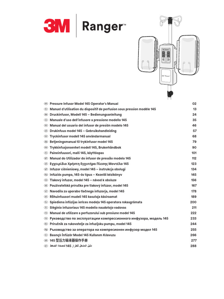 3M Ranger Pressure Infusor Manual | PDF | Mains Electricity ...