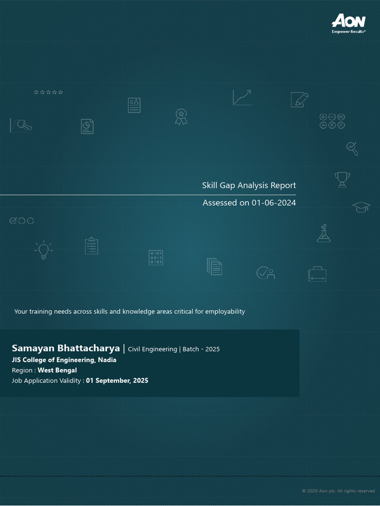 CoCubes Skill Gap Analysis Report | PDF | Standard Score | Extraversion ...