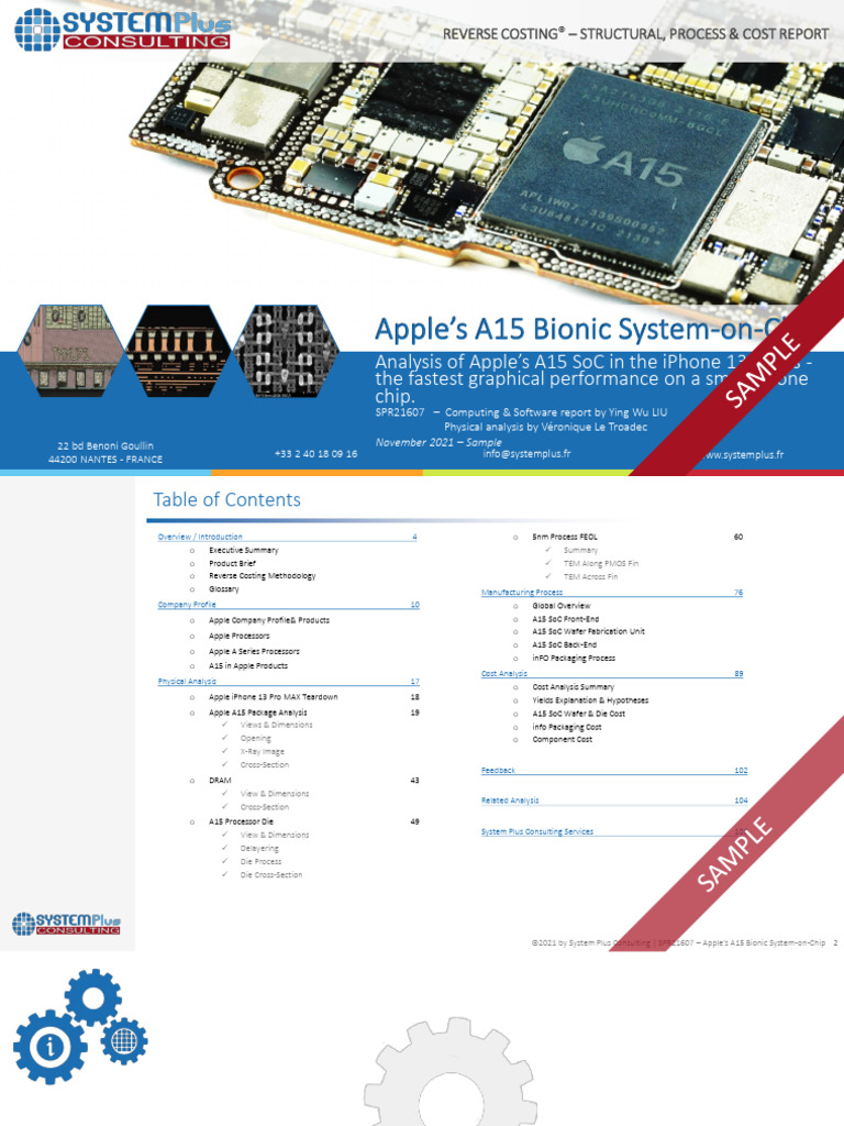Apple A15 Bionic SoC Cost Analysis | PDF | System On A Chip | Digital ...