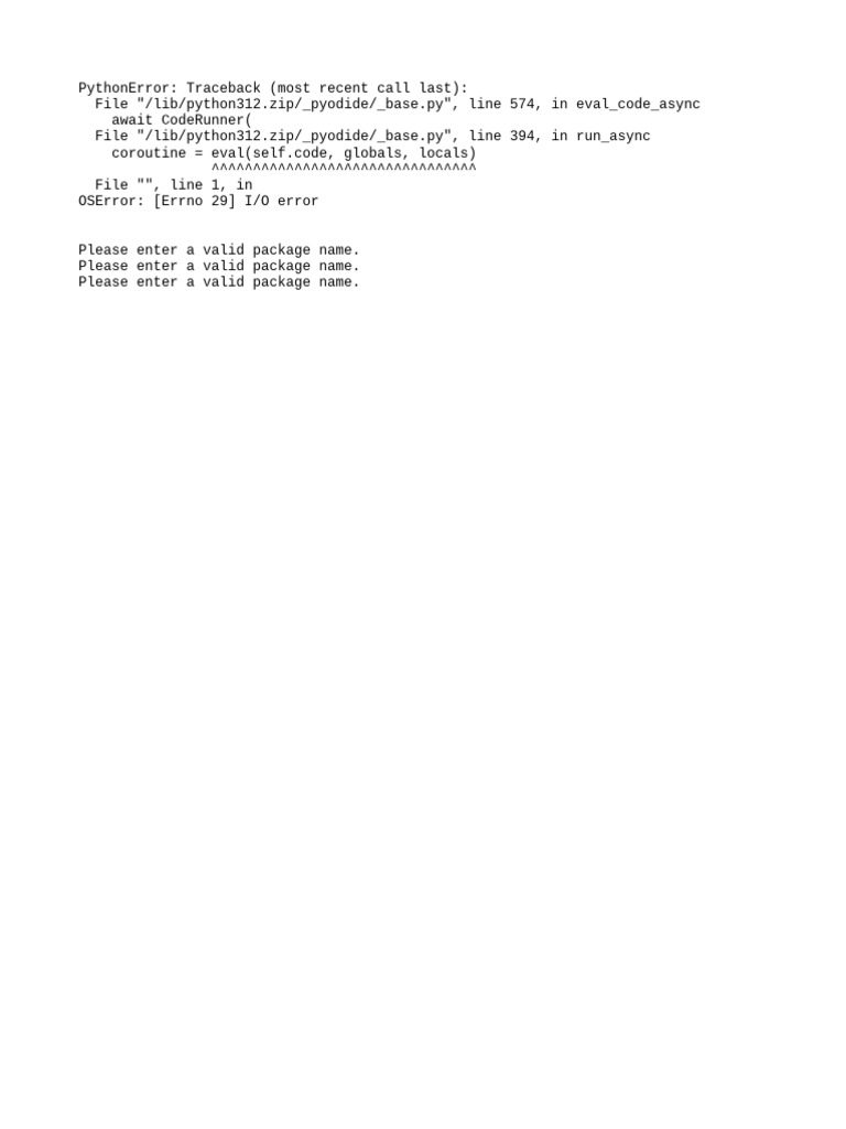 Python OSError: I/O Error Explained | PDF