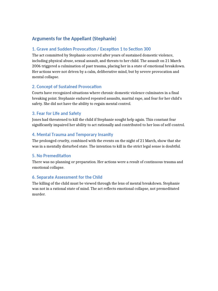 Appellant Arguments | PDF