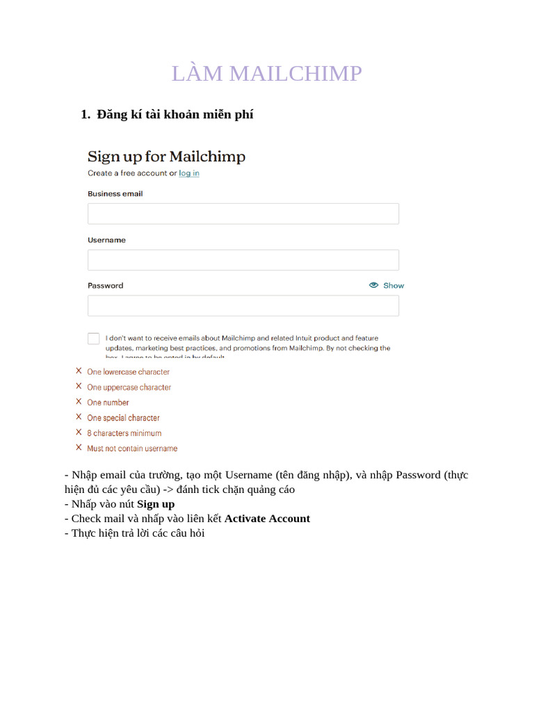 Làm Mailchimp | PDF