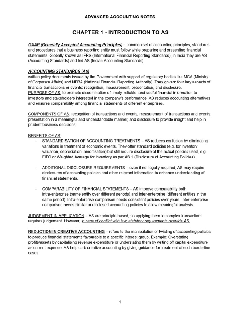 Understanding Indian Accounting Standards | PDF | International ...