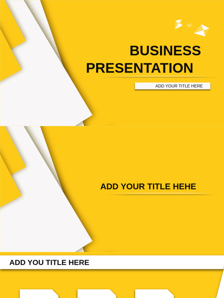 Business Presentation Template Guide | PDF