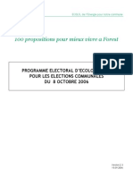 Programme ECOLO Forest 2006