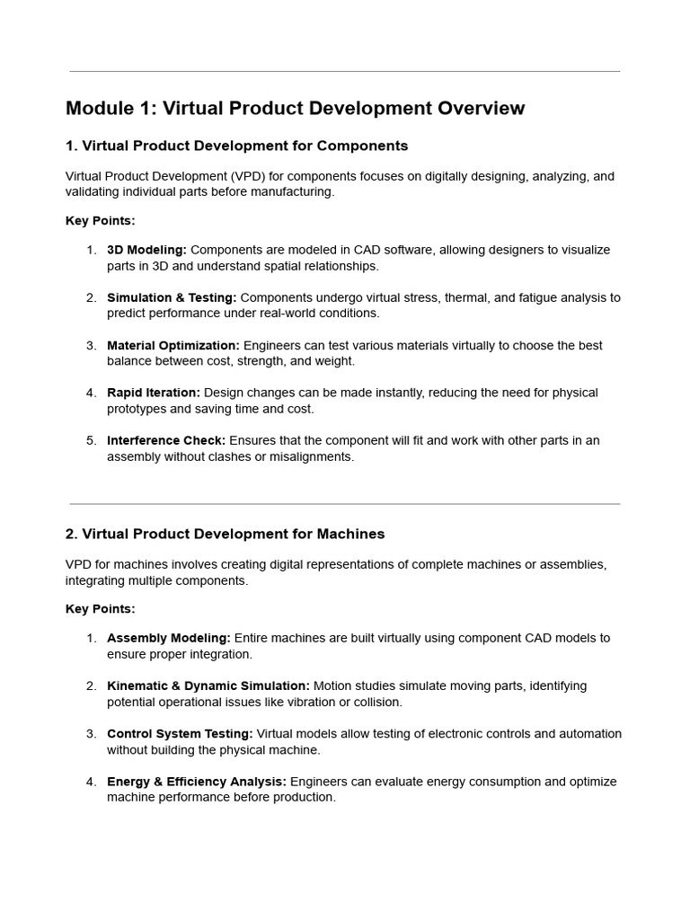 Virtual Product Development Insights | PDF | Simulation | Computer ...