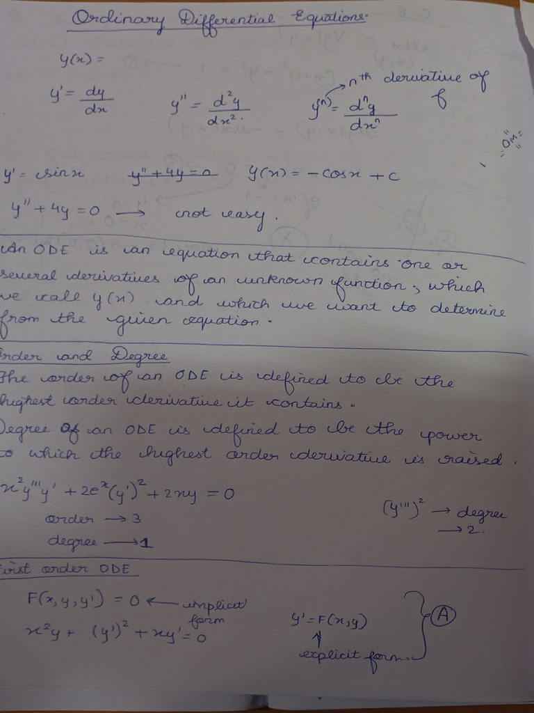 Solving Ordinary Differential Equations | PDF