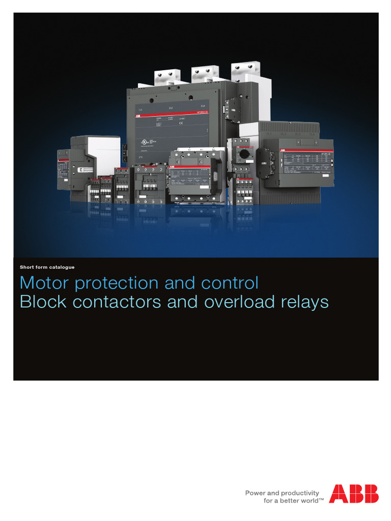 ABB Motor Protection & Control Catalogue | PDF | Alternating Current ...