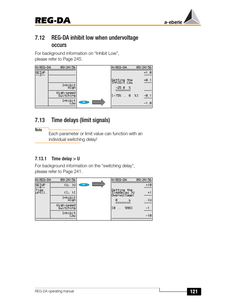 REG-DA Operating Manual Overview | PDF | Electrical Components ...