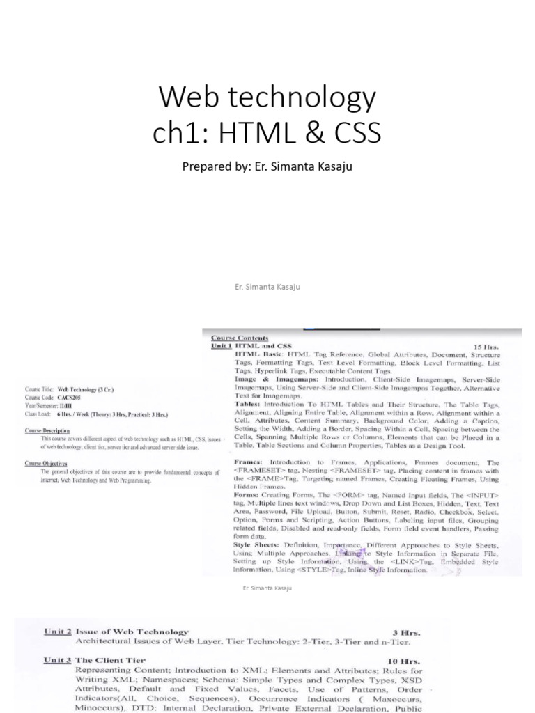 Introduction to HTML and CSS Basics | PDF | Html Element | Html