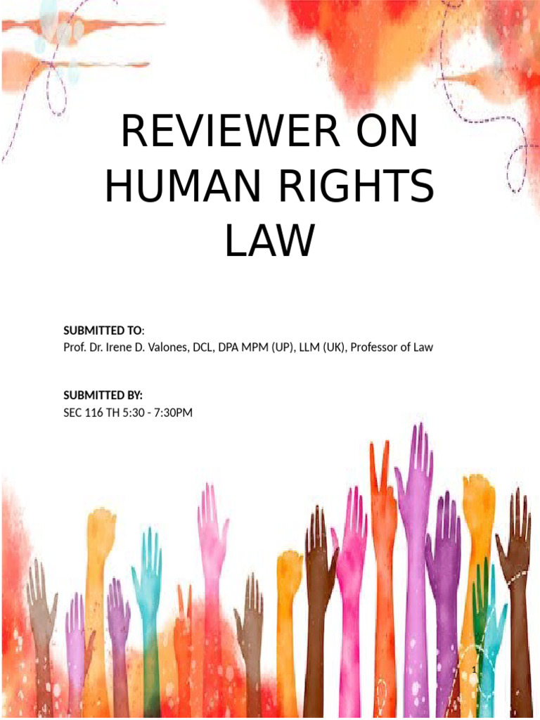 Human Rights Law: Writ of Amparo Guide | PDF | Habeas Corpus | Ozone ...