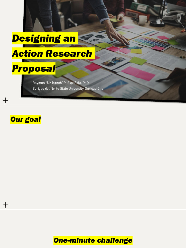 Action Research Proposal Design Guide | PDF | Methodology | Data