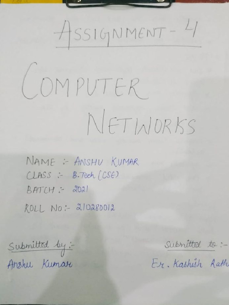 CN Assignment 4 | PDF