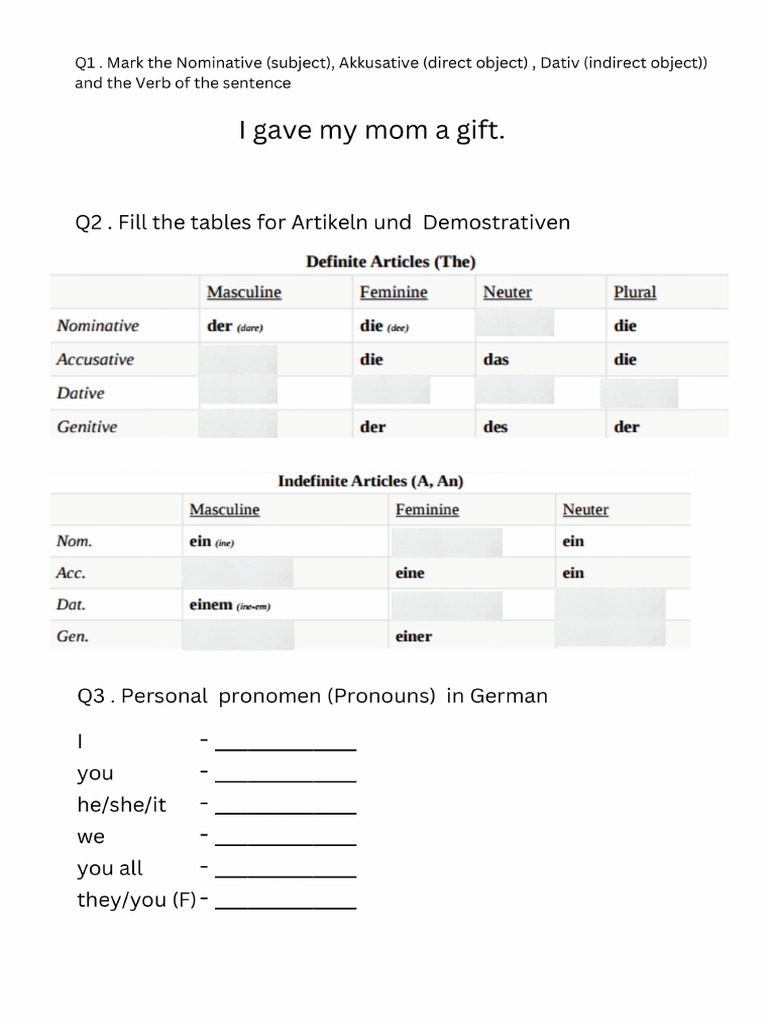 A1 Exam | PDF