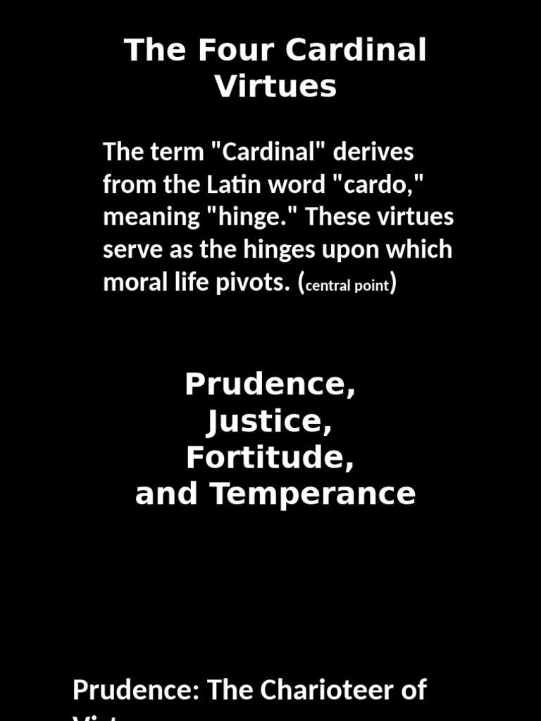 Understanding the Four Cardinal Virtues | PDF | Courage | Virtue
