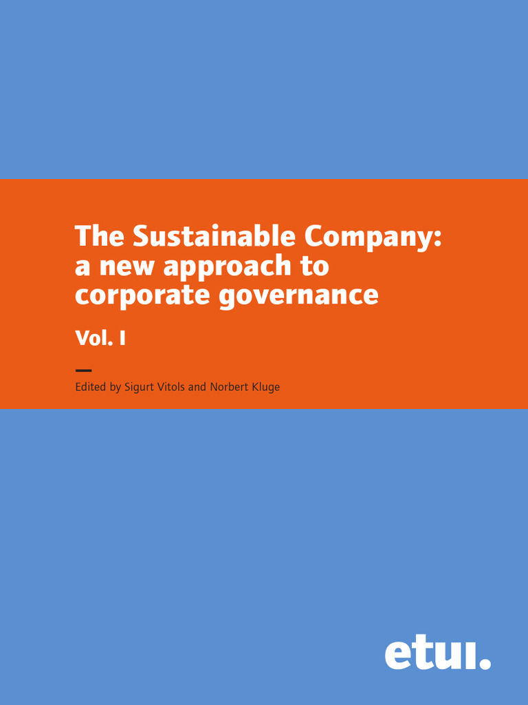 Sustainable Corporate Governance Insights | PDF | Corporate Governance ...