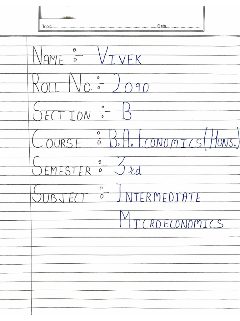 Micro Assignment | PDF