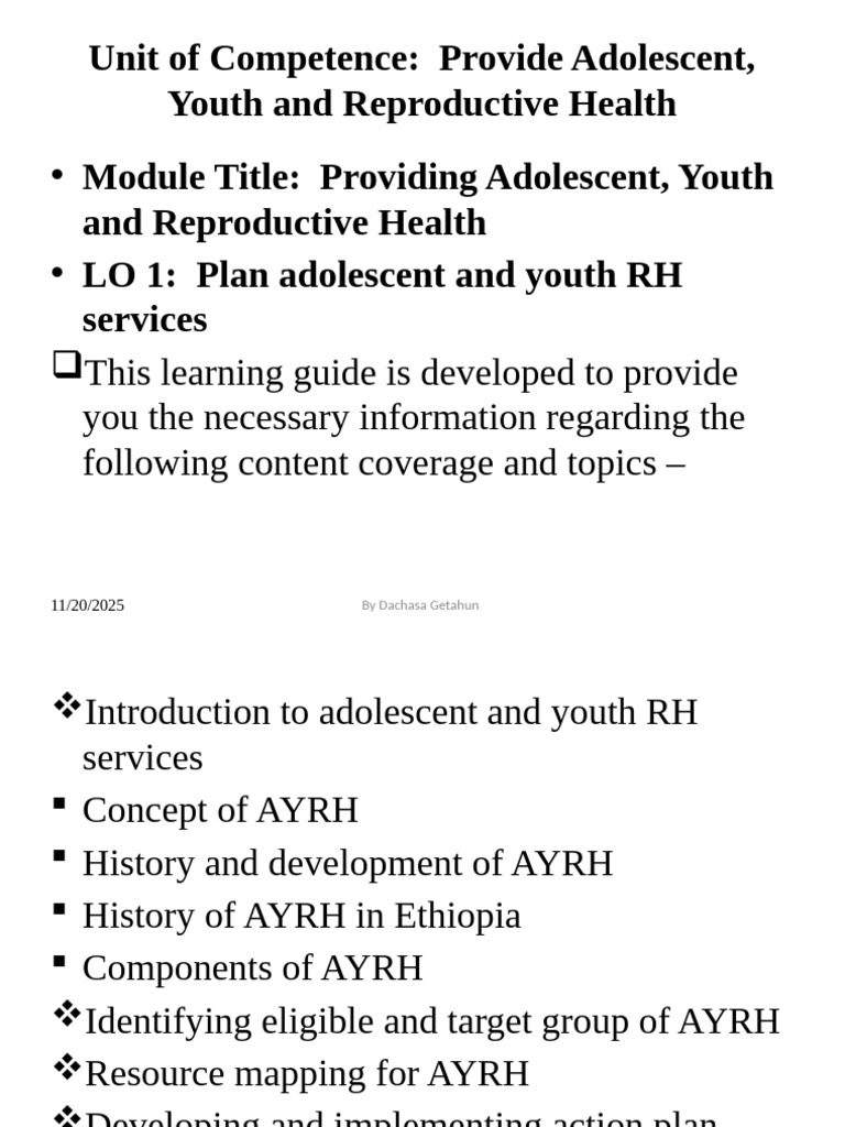 Provide Adolescent, Youth and Reproductive Health (1) | PDF | Abortion ...