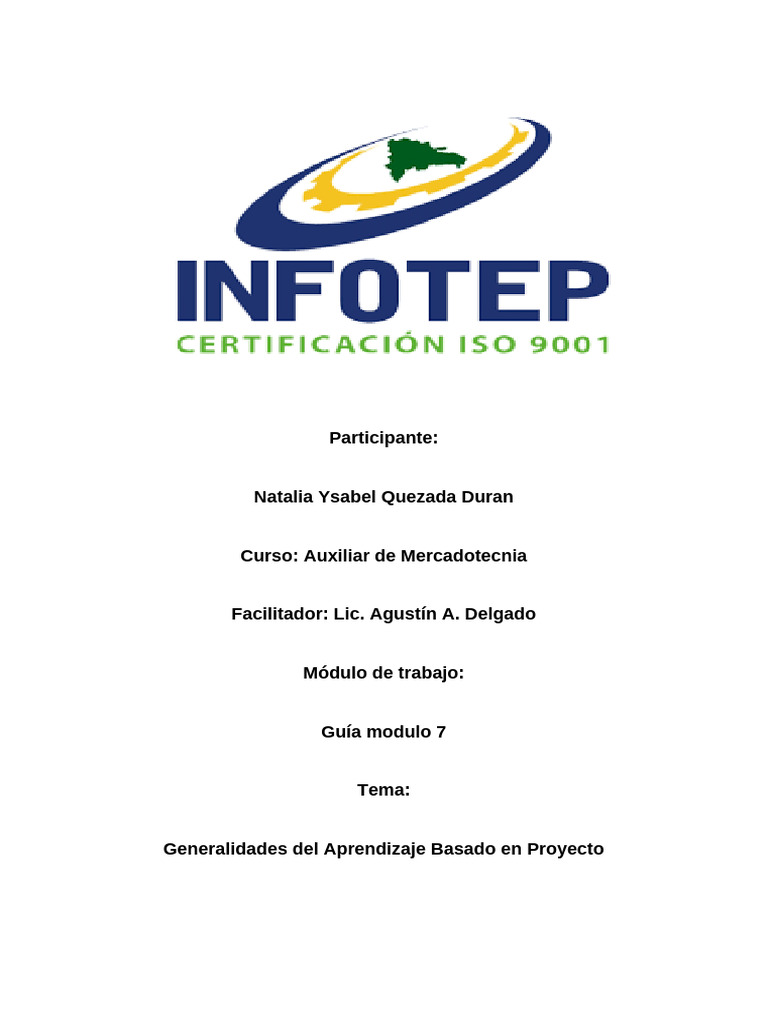 Tarea Modulo 7 Guia | PDF | Marketing | Aprendizaje