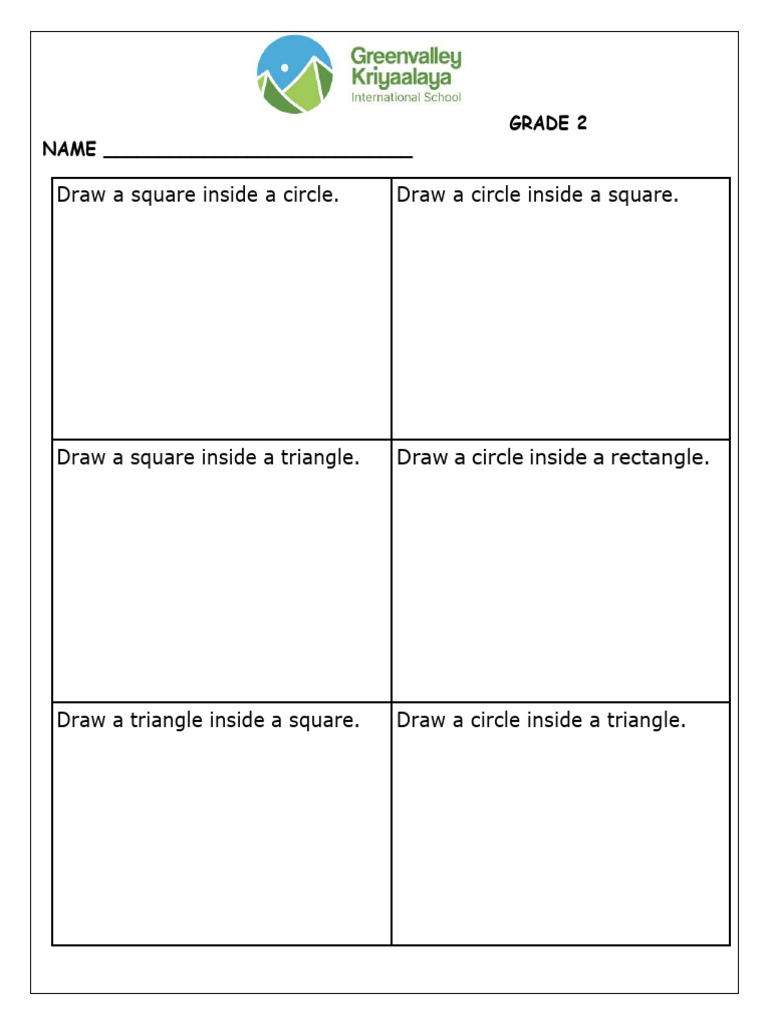 Draw A Square Inside A Circle. Draw A Circle Inside A Square | PDF