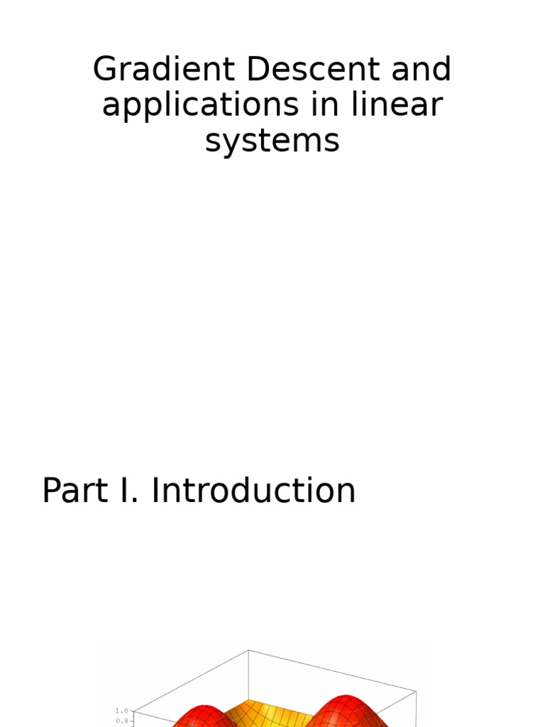 Gradient Descent in Linear Systems | PDF | Gradient | Algorithms And ...
