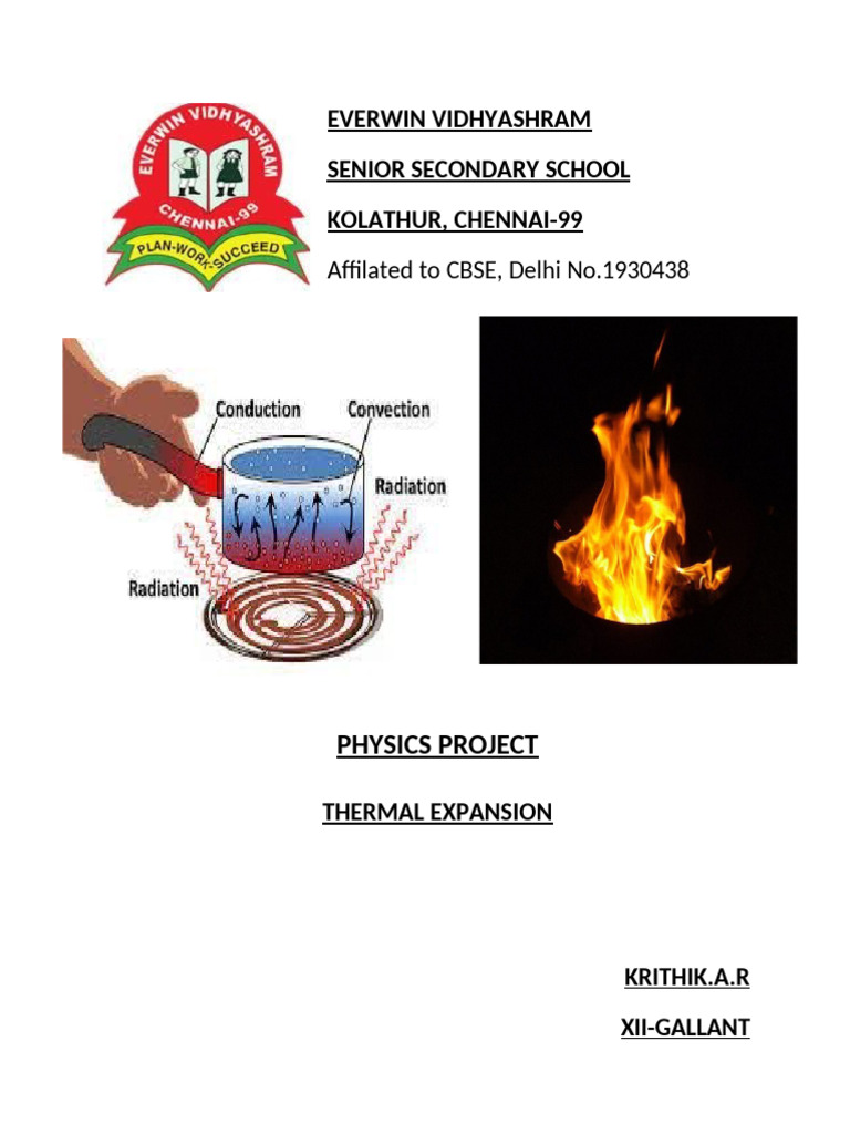 Thermal Expansion Physics Project | PDF | Thermal Expansion | Temperature