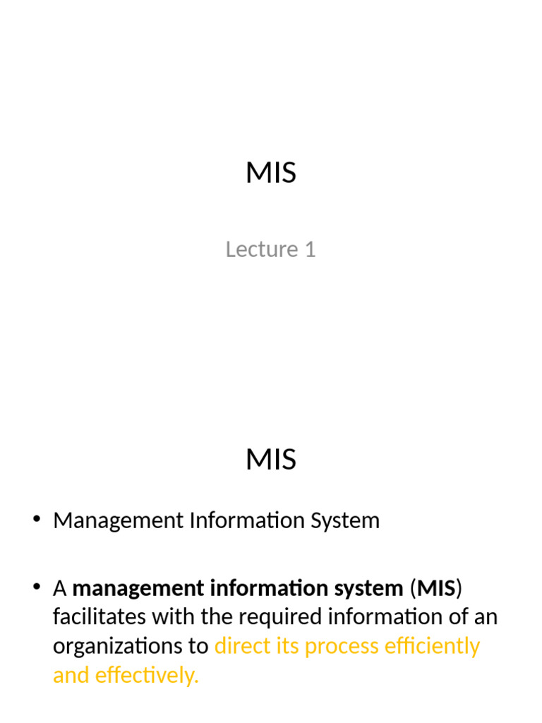 Understanding Management Information Systems | PDF
