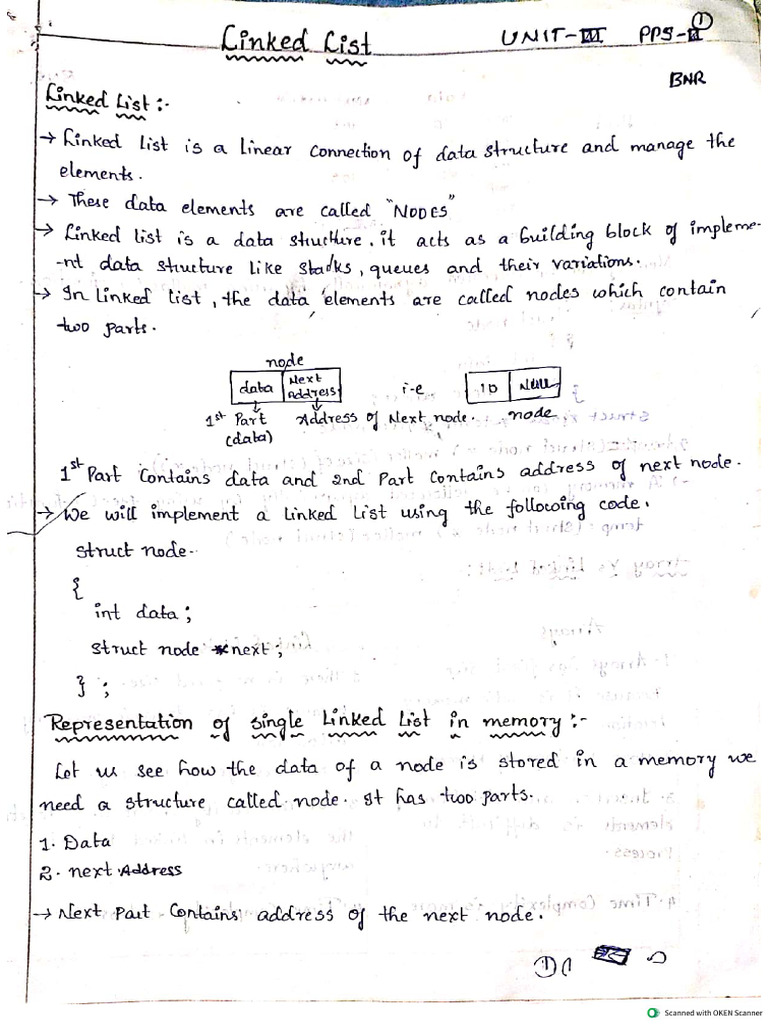 Linked List (Unit-3) | PDF