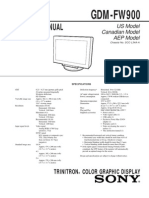 FW900 Service Manual