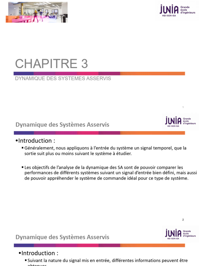 Dynamique des Systèmes Asservis expliquée | PDF | Régulation | Mécanique