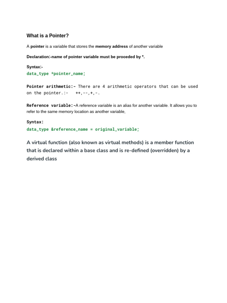 Understanding Pointers and References | PDF