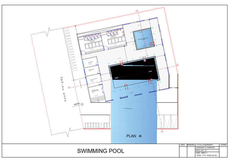 Swimming Pool Design Layout Plan | PDF
