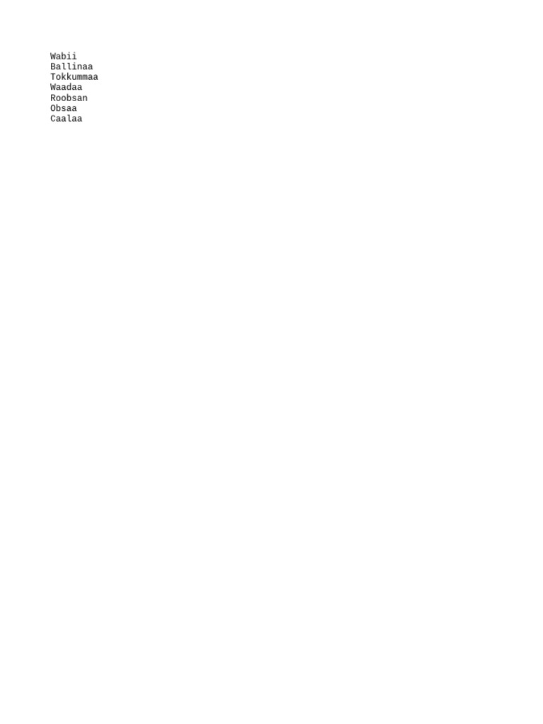 Wabii | PDF