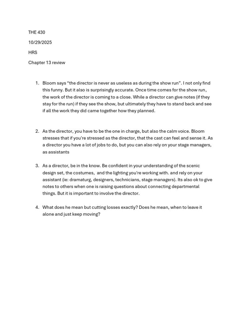 Schreefel - The 430 Chapter 13 Review | PDF
