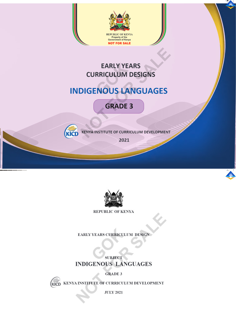 Grade 3 Curriculum Designs - Kenya Institute of Curriculum Development ...