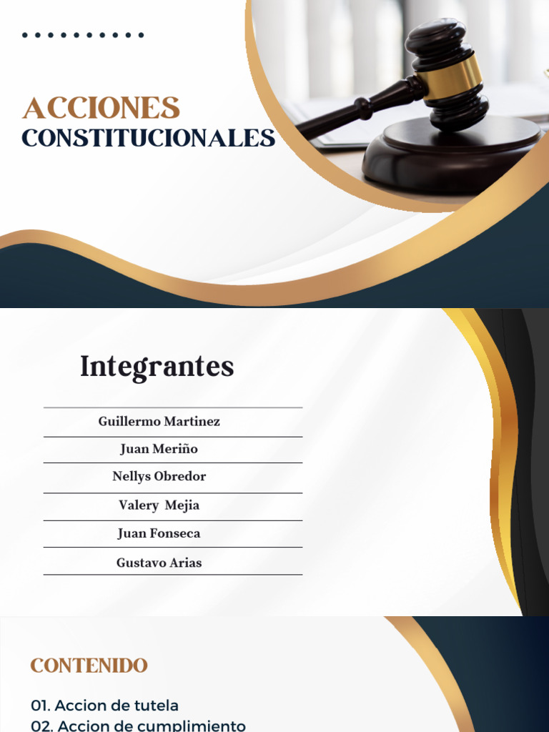 Acciones Constitucionales en Colombia | PDF | Habeas corpus | Ley ...