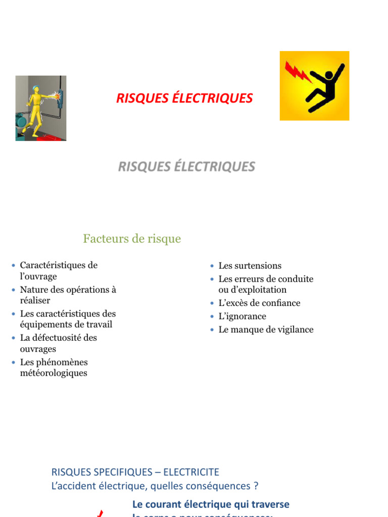 Risques Électriques et Prévention Sécuritaire | PDF | Électricité