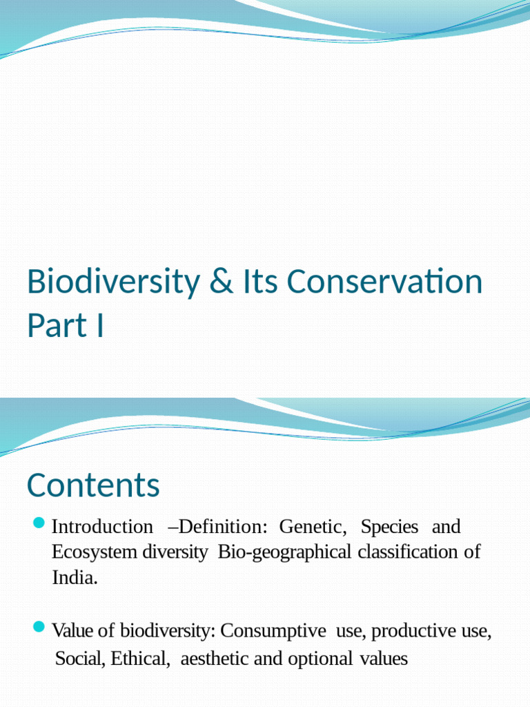 Biodiversity Part I | PDF | Biodiversity | Ecology