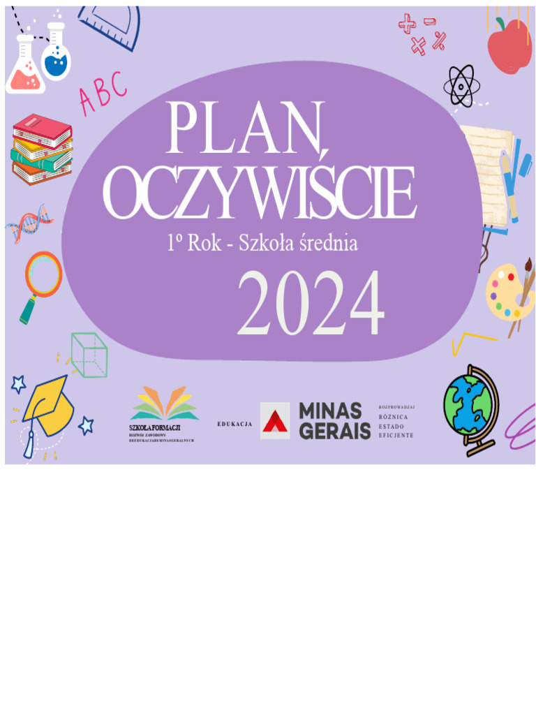 1 Rok W Matematyce Plan Kursu 2024 Szkoła Średnia | PDF