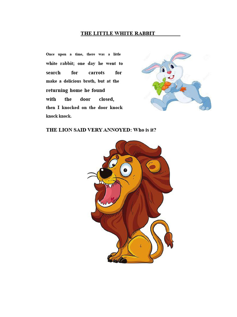 The Little White Bunny | PDF | Rabbit