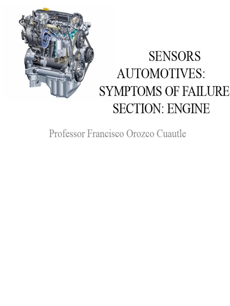 Engine Sensor Failure Symptoms Guide | PDF | Throttle | Engines