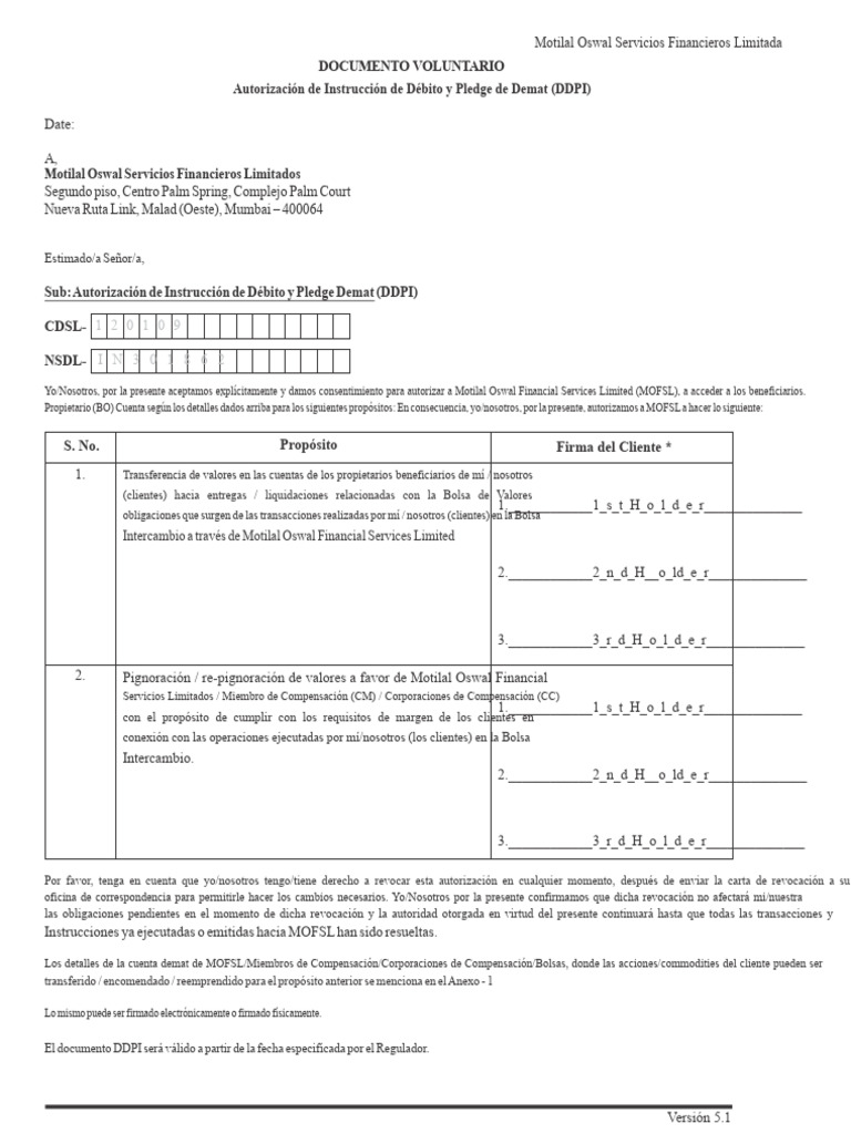 DDPI | PDF | Compensación (Finanzas) | Bolsa