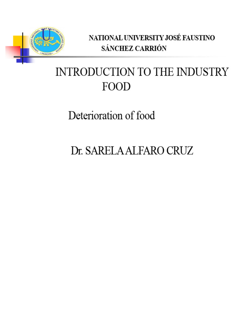 PPT-FOOD DETERIORATION | PDF | Decomposition | Foods