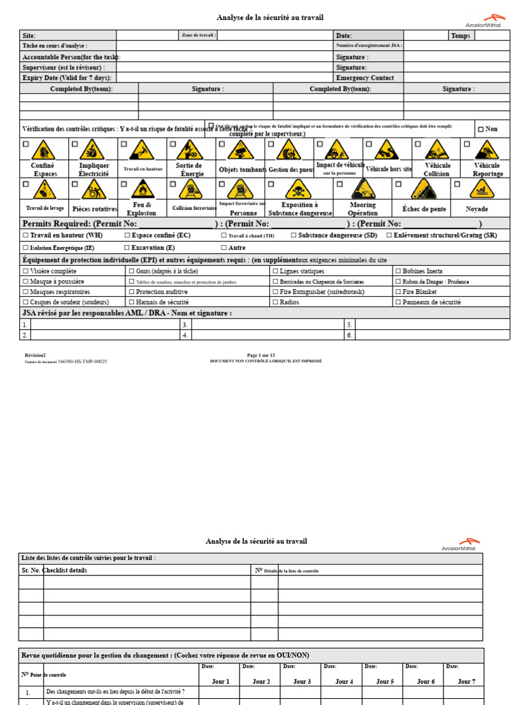 Analyse de la sécurité au travail | PDF | Véhicules | Sécurité