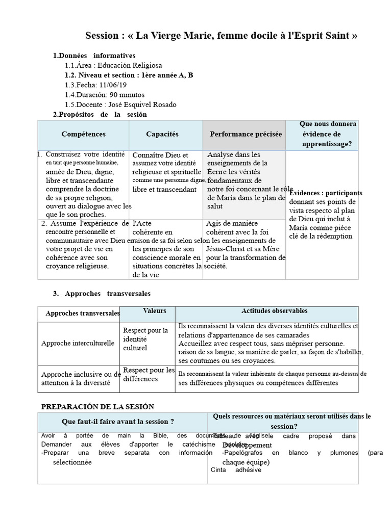 Marie et l'Esprit Saint : Rôle et Foi | PDF | Marie, mère de Jésus | Jésus