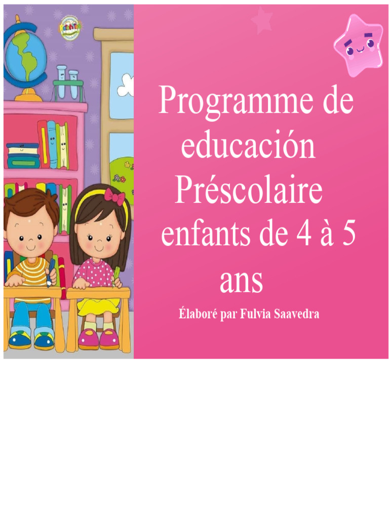 Programme éducatif préscolaire 4-5 ans | PDF | Apprentissage | Pédagogie