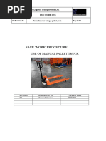 Hand Pallet Truck Safety Manual | PDF | Pallet | Truck