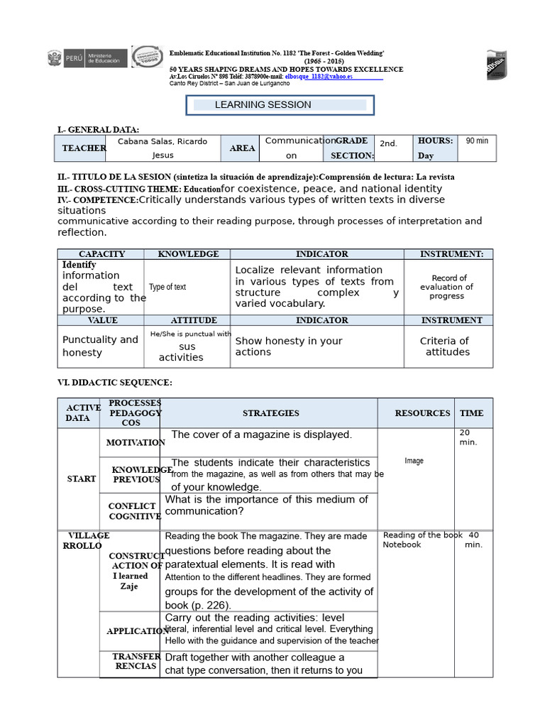 Educational Session on Reading Skills | PDF | Psychology ...