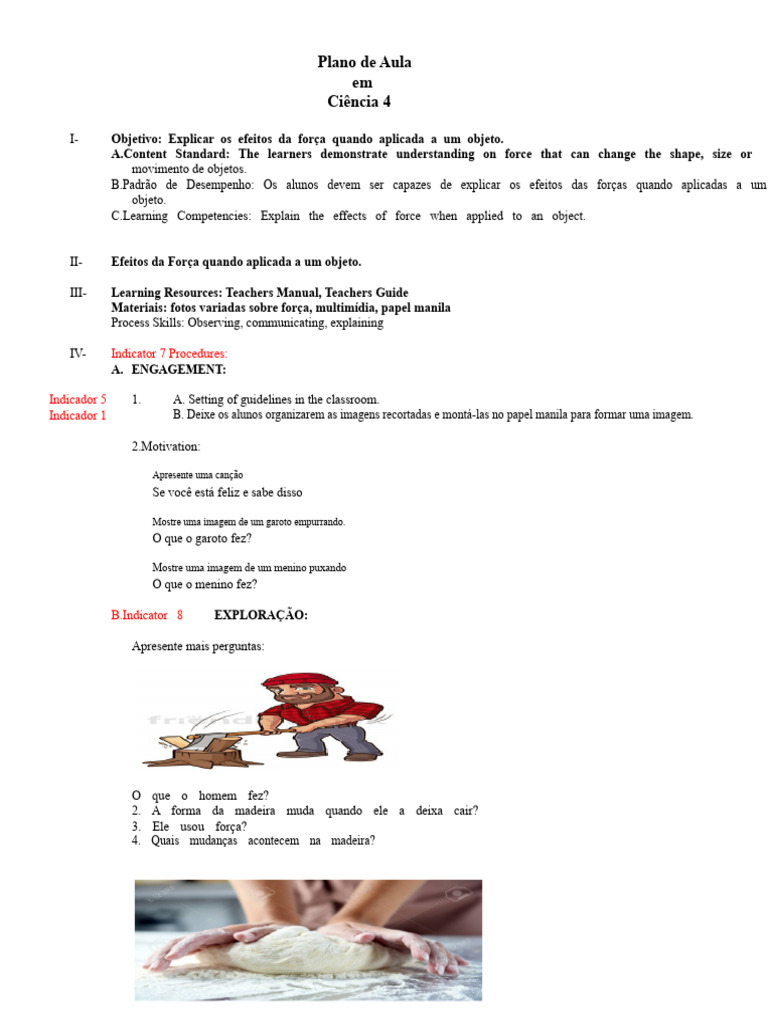 Plano de Aula em Ciências 4 COT Q3 | PDF