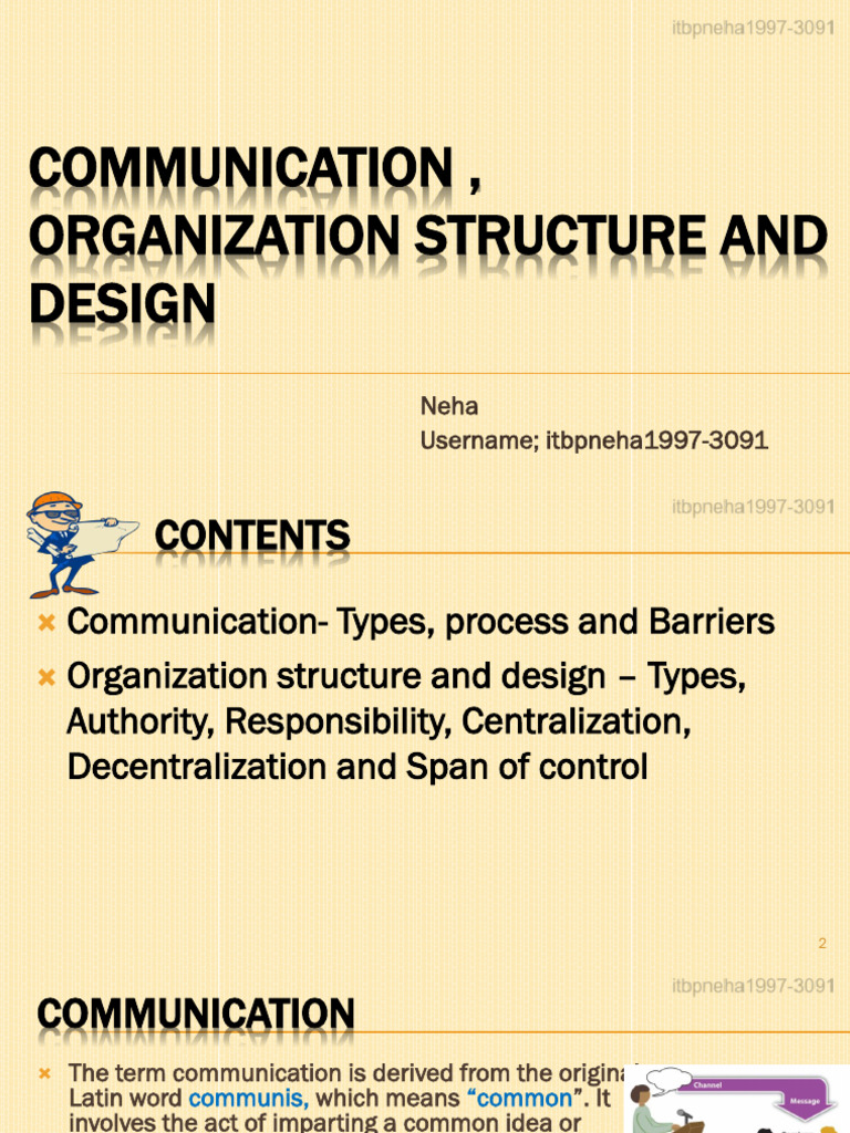 Organisational Structure and Design | PDF | Communication | Code